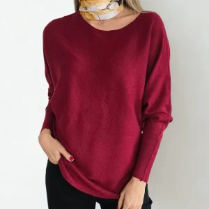 Sweater Murciélago, color Burdeo