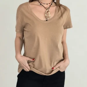 Polera Básica, color Camel