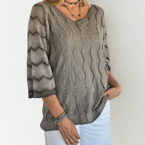 Sweater Italiano teñido, color Taupe