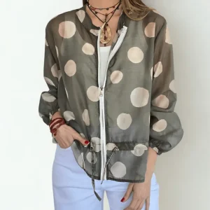 Chaqueta Italiana Lunares, fondo Verde