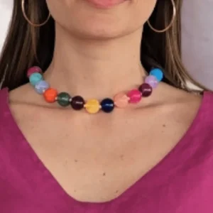 Collar Multicolor Piedra Grande