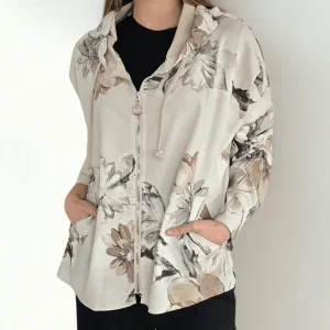 Chaqueta Italiana Estampada, fondo Beige