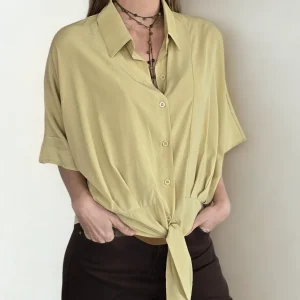 Blusa con Amarra, color Pistacho