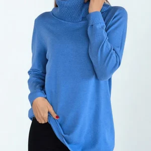 Sweater Cuello Subido, color Jacinto