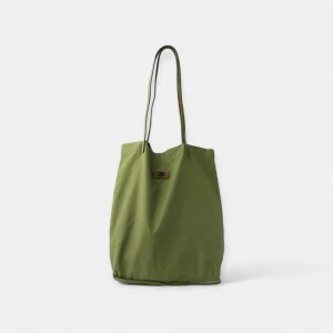 Tote bag plegable BIBA MANSFIELD STRIPES - Verde