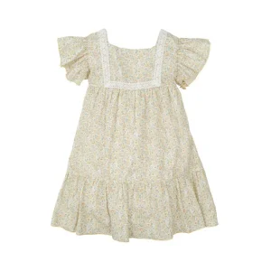 Vestido Flores con Volantes