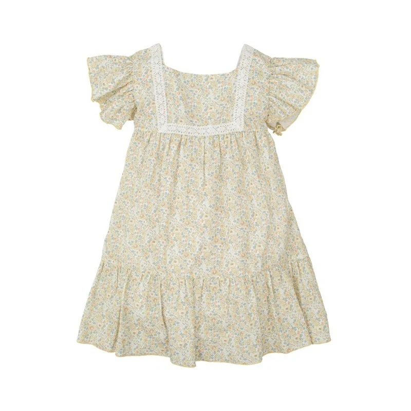 Vestido Flores con Volantes