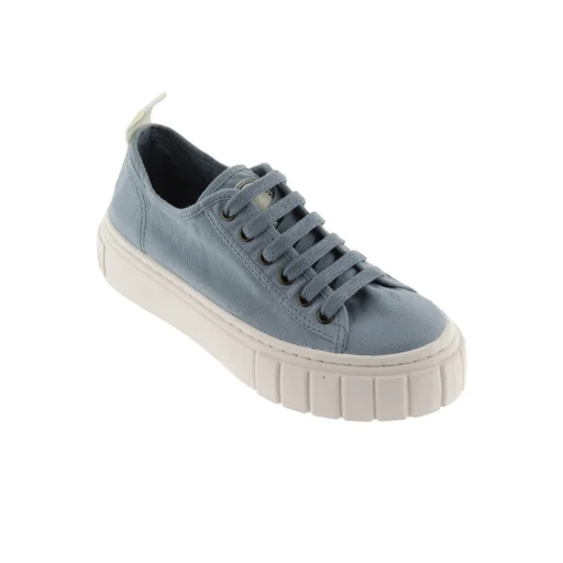 Zapatillas Abril Lona Azul - Imagen 2